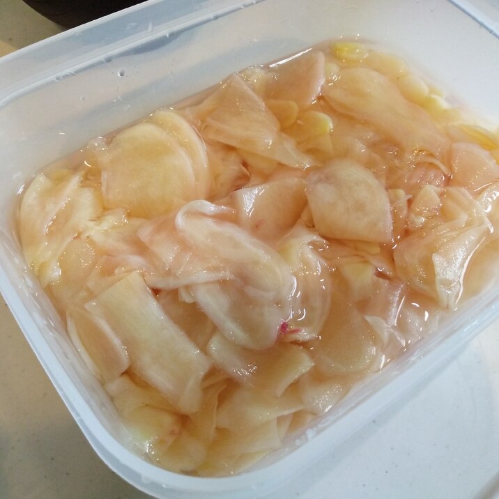 無添加で簡単 新生姜のがり
